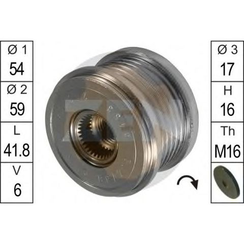 ZN5453 ZEN Шкив генератора купить в Тернополь
