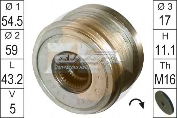 Автомобильный генератор ZN5525 ZEN