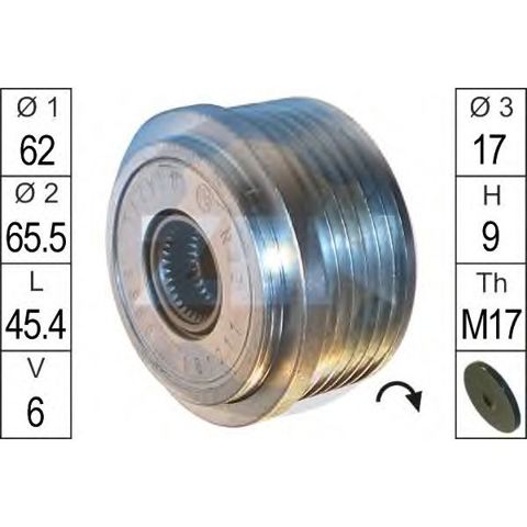 Шкив-демпфер коленвала ZN5560 ZEN