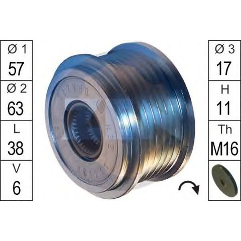 ZN5561 Шкив генератора купить Чернигов