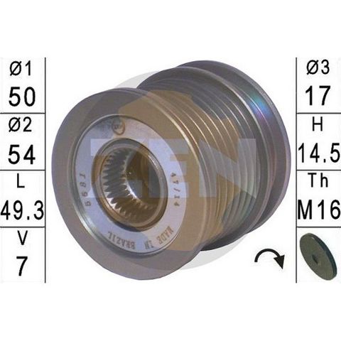 ZN5581 Шкив генератора купить Полтава