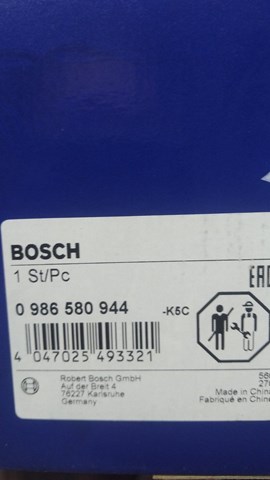 0986580944 BOSCH Бензонасос купить в Сумы