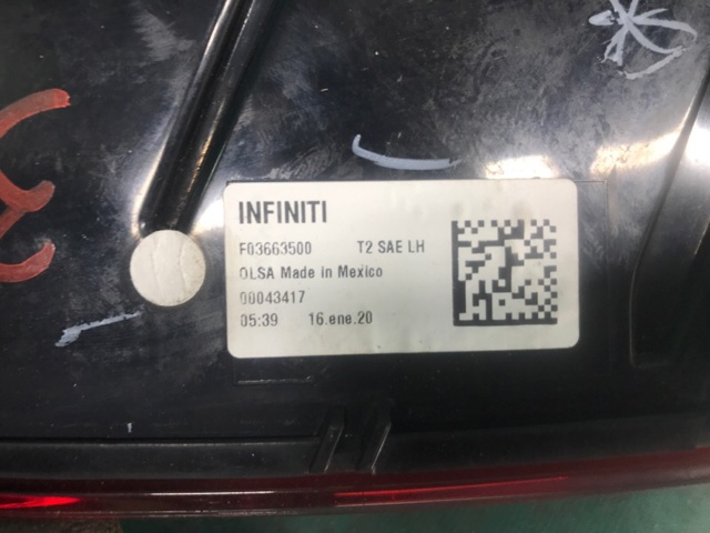 265555NA1A NISSAN Фонарь задний левый внутренний купить в Полтава