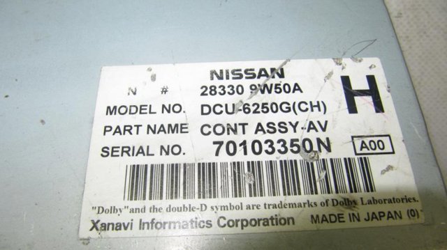 NISSAN 283309W50A Магнитола (радио AM/FM) в наличии Львов