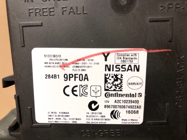 NISSAN 284B19PF0A в наличии Тернополь