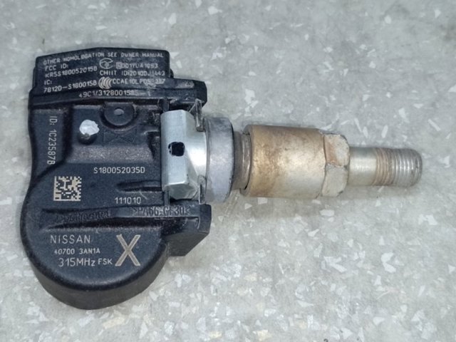 Датчик давления воздуха в шинах 407003AN1B NISSAN