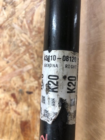 4341008120 TOYOTA Правая полуось купить в Полтава