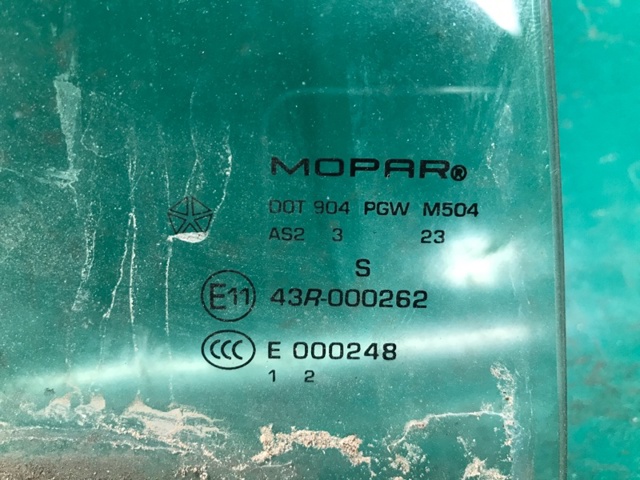5074574AB CHRYSLER Стекло двери задней правой купить в Полтава