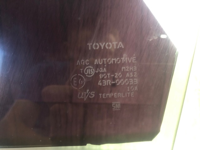 TOYOTA 6810247072 Стекло двери передней левой в наличии Каменское