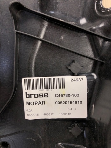 CHRYSLER 68268758AA Механизм стеклоподъемника двери передней правой в наличии Чернигов