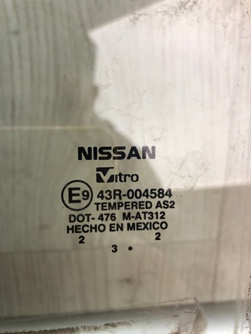 NISSAN 823013SG0A Стекло двери задней левой в наличии Ужгород