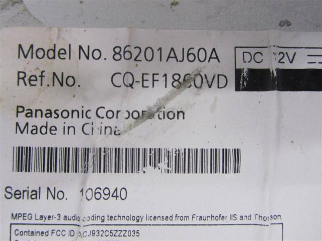 86201AJ60A SUBARU купить в Кривой Рог