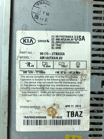 961702TBA0CA HYUNDAI купить в Полтава