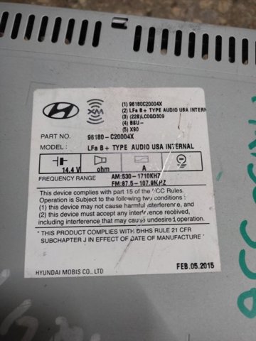 HYUNDAI 96180C20004X в наличии Запорожье