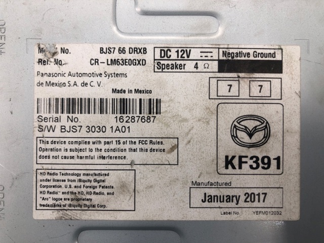 MAZDA BJS766DRXB в наличии Хмельницкий