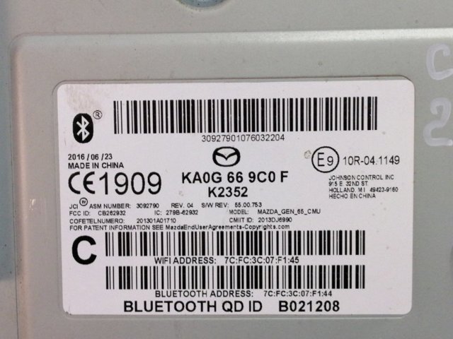 KA0G669C0F MAZDA купить в Запорожье