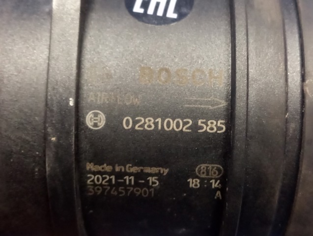 Датчик воздуха на впуске 0281002585 MERCEDES