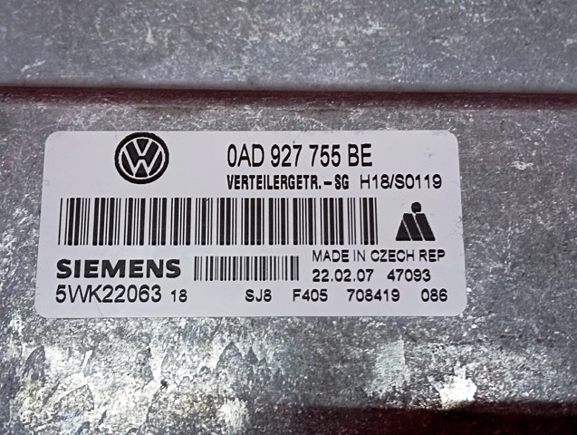 VAG 0AD927755BE Модуль управления (ЭБУ) раздаточной коробкой в наличии Сумы