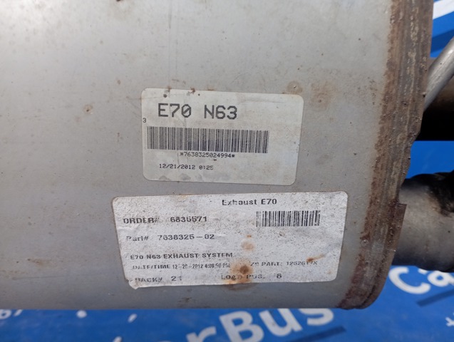 BMW 18307646119 Глушитель, задняя часть в наличии Киев