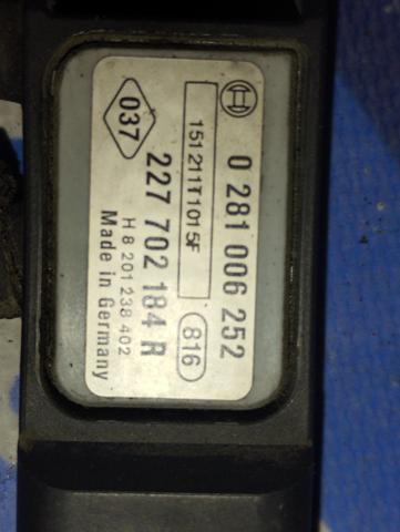 227702184R RENAULT Датчик давления выхлопных газов купить в Тернополь
