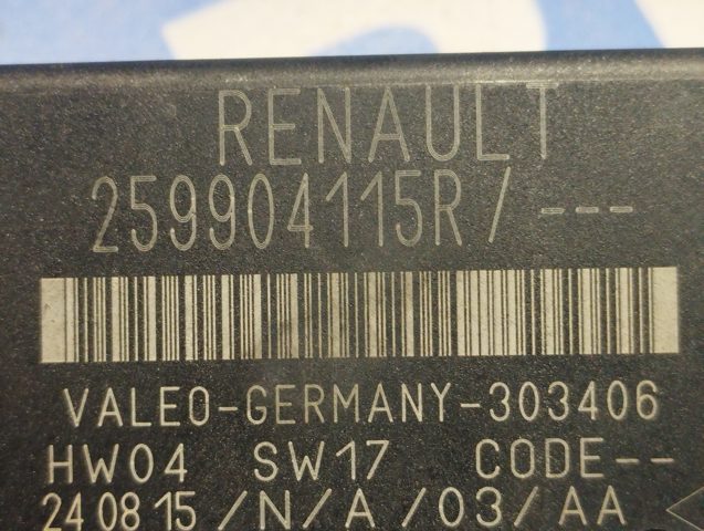 RENAULT 259904115R Модуль управления парктроником в наличии Украина
