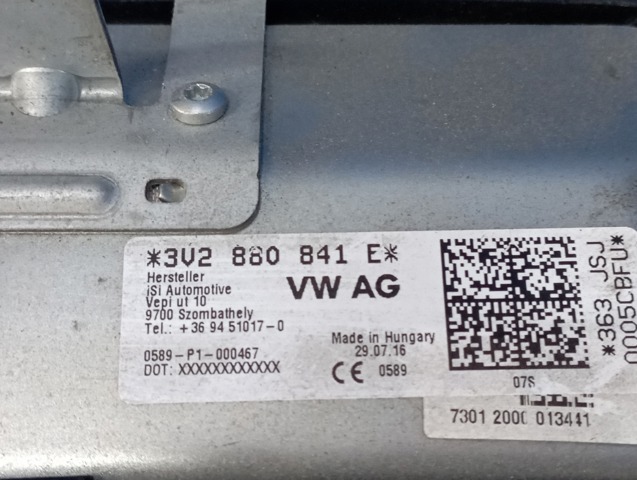 3V2880841E Подушка безопасности защиты коленей купить Днепр