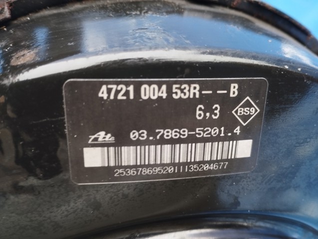 Вакуумный усилитель тормозов 472100453R RENAULT