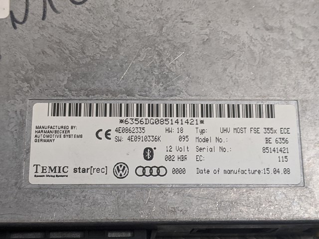 VAG 4E0862335 Блок управление Bluetooth в наличии Киев