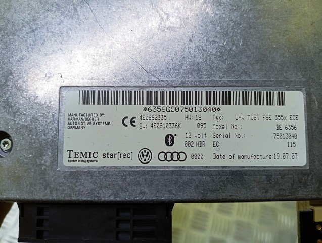 VAG 4E0910336M Блок управление Bluetooth в наличии Ровно