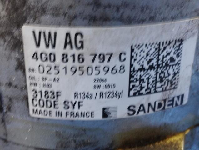 VAG 4G0816797C Компрессор кондиционера в наличии Чернигов