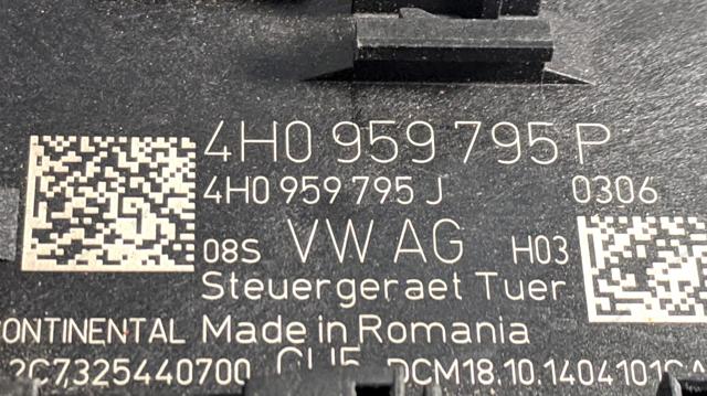 VAG 4H0959795P Блок комфорта задней двери в наличии Ирпень