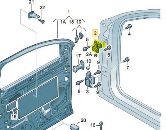 4L0831402A VAG Петля двери передней правой купить в Полтава