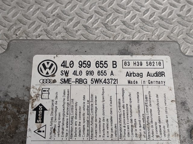 VAG 4L0959655B Модуль-процессор управления подушкой безопасности (ЭБУ AIRBAG) в наличии Днепр