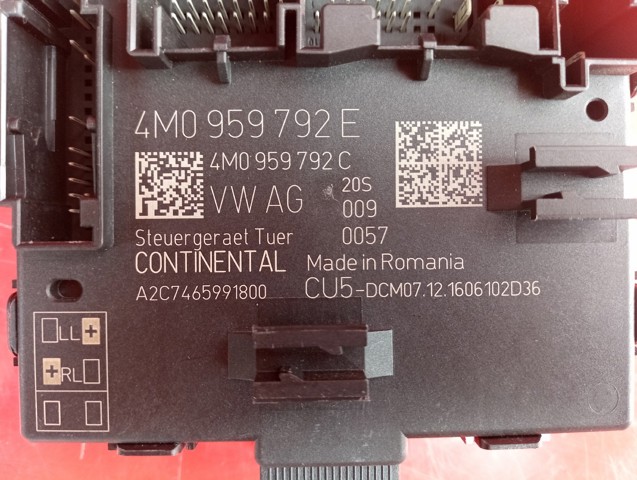 VAG 4M0959792E Блок комфорта передней двери в наличии Павлоград
