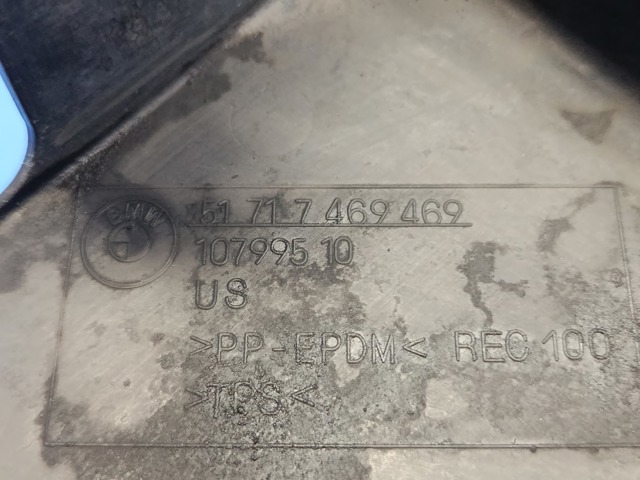 Защита бампера переднего, левая 51717469469 BMW