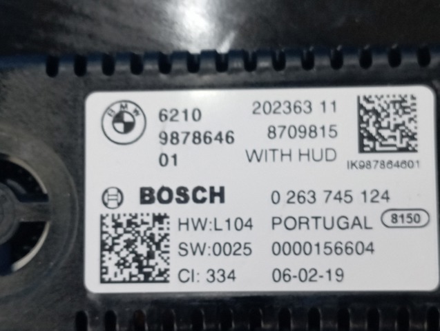 BMW 62105B4A589 Приборная доска (щиток приборов) в наличии Одесса
