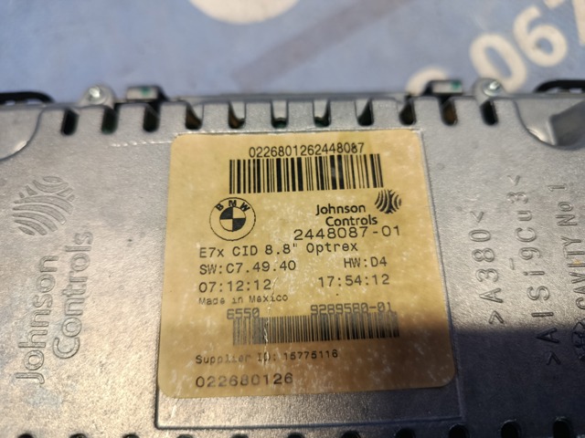 BMW 65509289581 Дисплей многофункциональный в наличии Киев