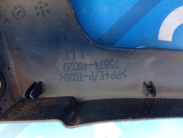 7587448020 TOYOTA Расширитель (накладка) арки заднего крыла левый купить в Ровно