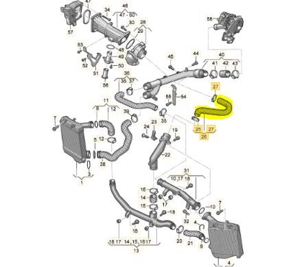 7P0145972D VAG Патрубок интеркулера купить в Черкассы