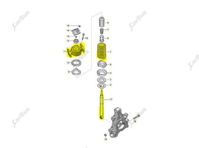 7P6513029BA Амортизатор задний купить Запорожье