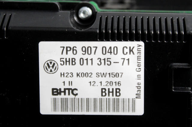 7P6907040CK VAG Блок управления кондиционером купить в Полтава