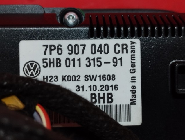 7P6907040CR VAG Блок управления кондиционером купить в Львов