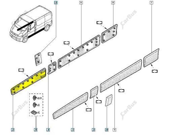 8200036086 RENAULT Накладка двери передней правой купить в Винница