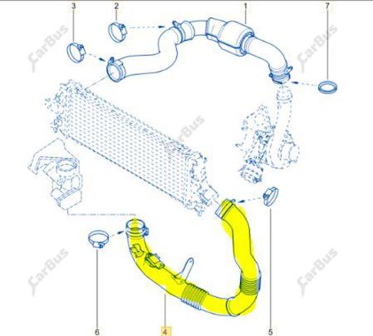 RENAULT 8200829441 Патрубок интеркулера в наличии Черновцы