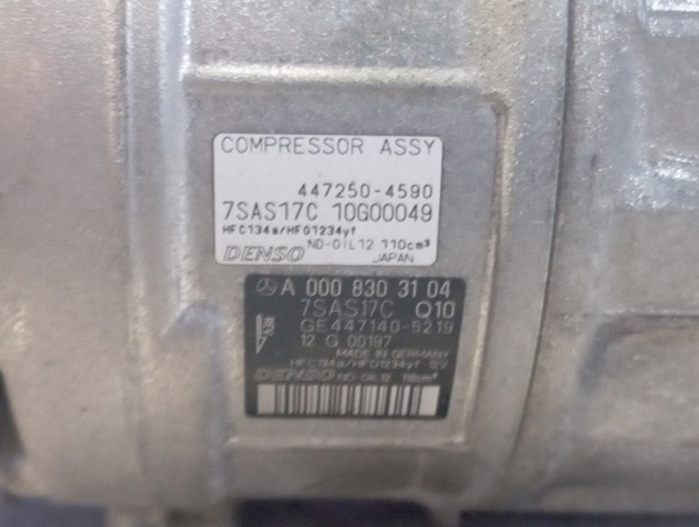 Компрессор системы кондиционирования A0008303104 MERCEDES