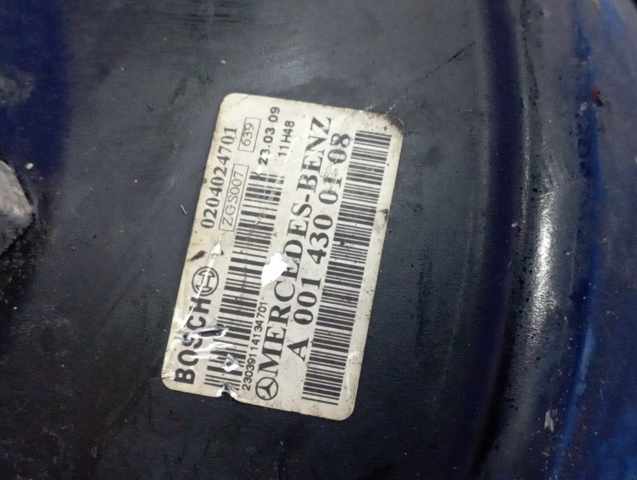 Вакуумный усилитель тормозов A0014300108 MERCEDES