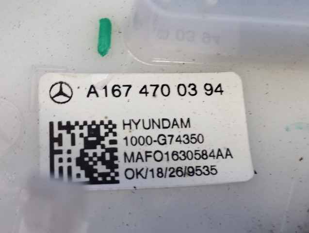 A1674700394 MERCEDES Модуль топливного насоса с датчиком уровня топлива купить в Черкассы