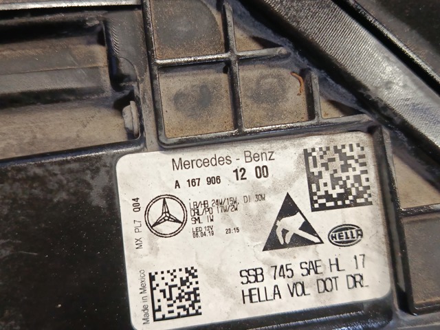 Фара A1679061305 MERCEDES
