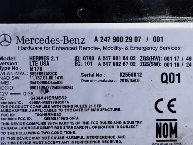 A2479002907 MERCEDES купить в Каменское