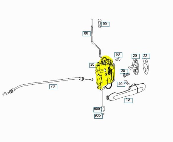 6397200435 MERCEDES Замок двери передней левой купить в Чернигов